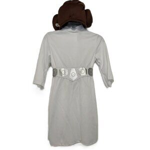 DISNEY STAR WARS WHITE PRINCESS LEIA COSTUME DRESS & CAP HALLOWEEN BABY SZ:3/6mo